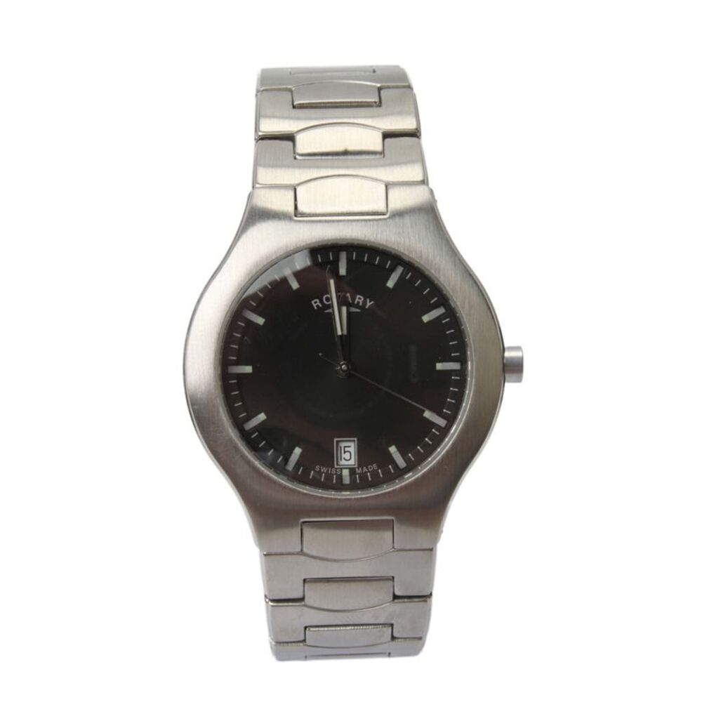 Rotary Mens Stainless Steel GB9203 Quartz Watch 34.5mm